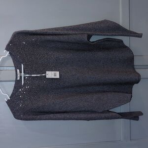 NEW Vila Milano Gray Sweater, Rhinestones
